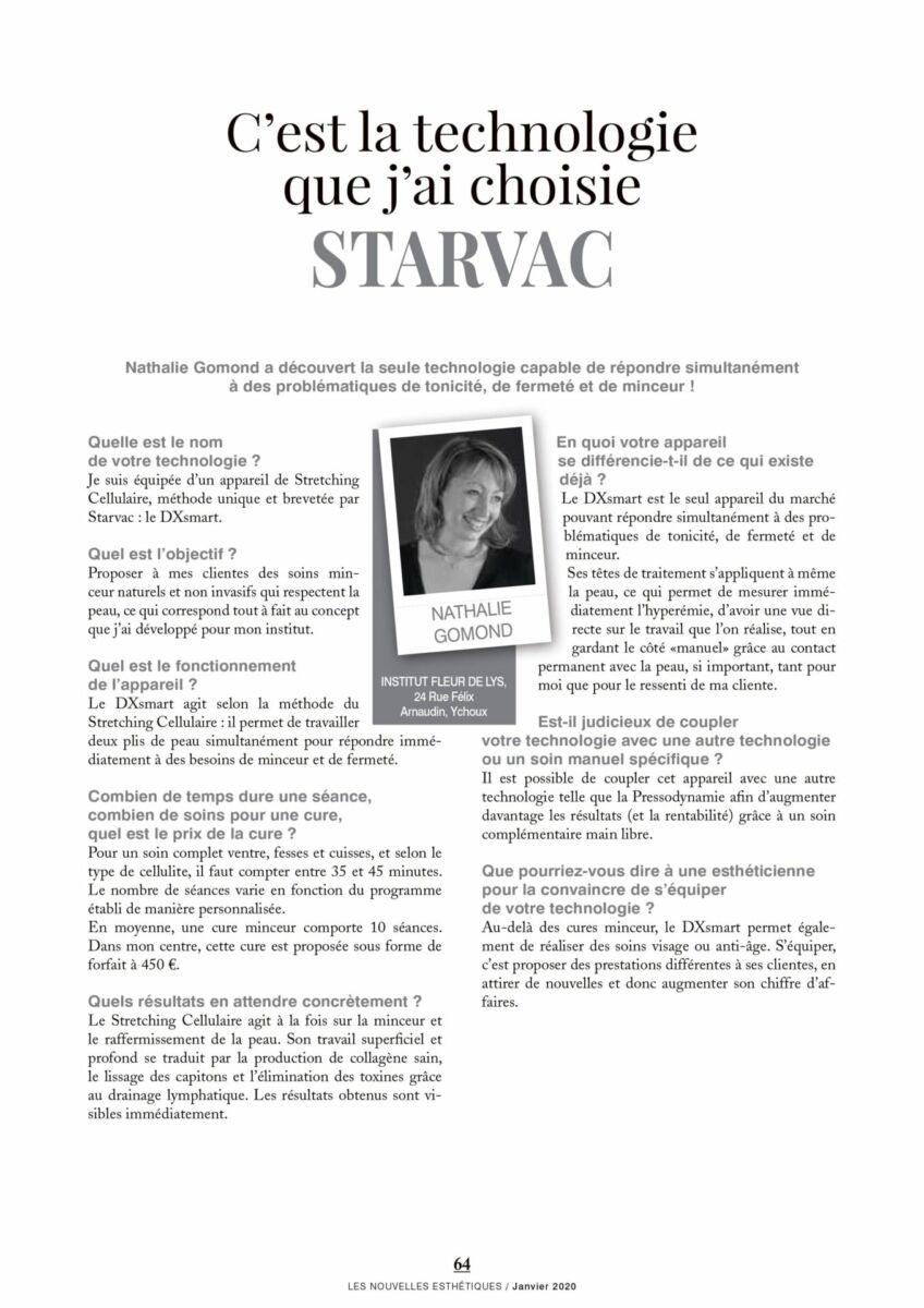 INSTITUT DE BEAUTE FLEUR DE LYS Minceur Ychoux Starvac 2 Sarah Aymard